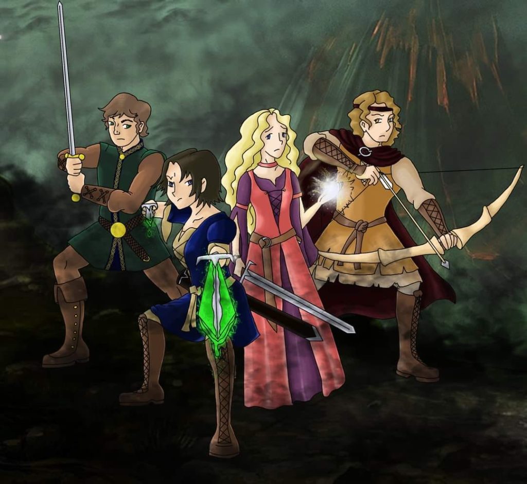 main 4 characters: Luke, Lera, Haylia, Peter